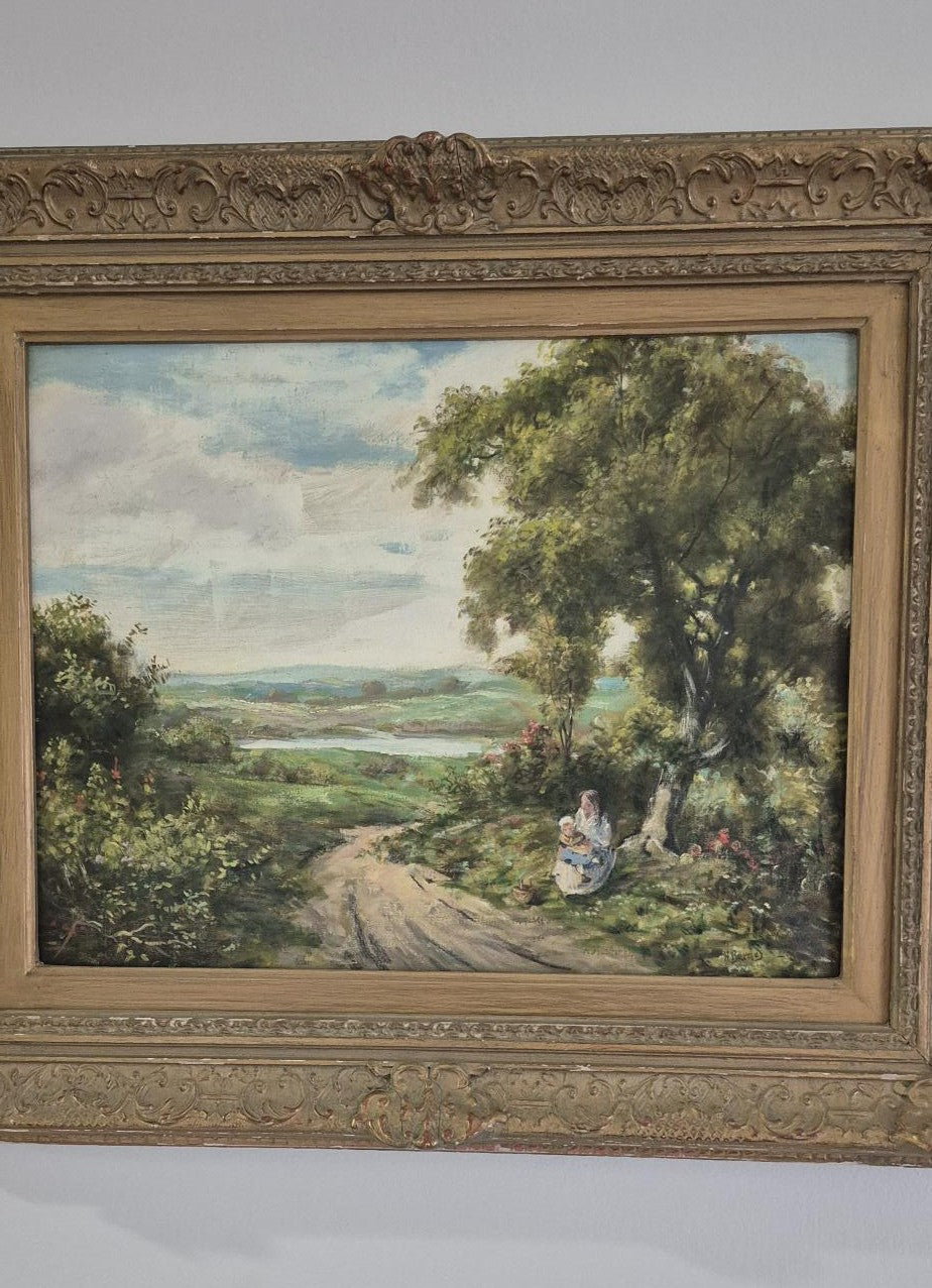 Original Art by H. Barnes Oil Painting on Canvas