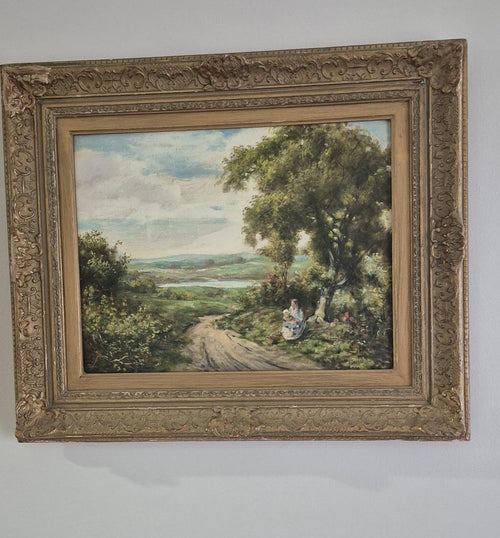 Original Art by H. Barnes Oil Painting on Canvas