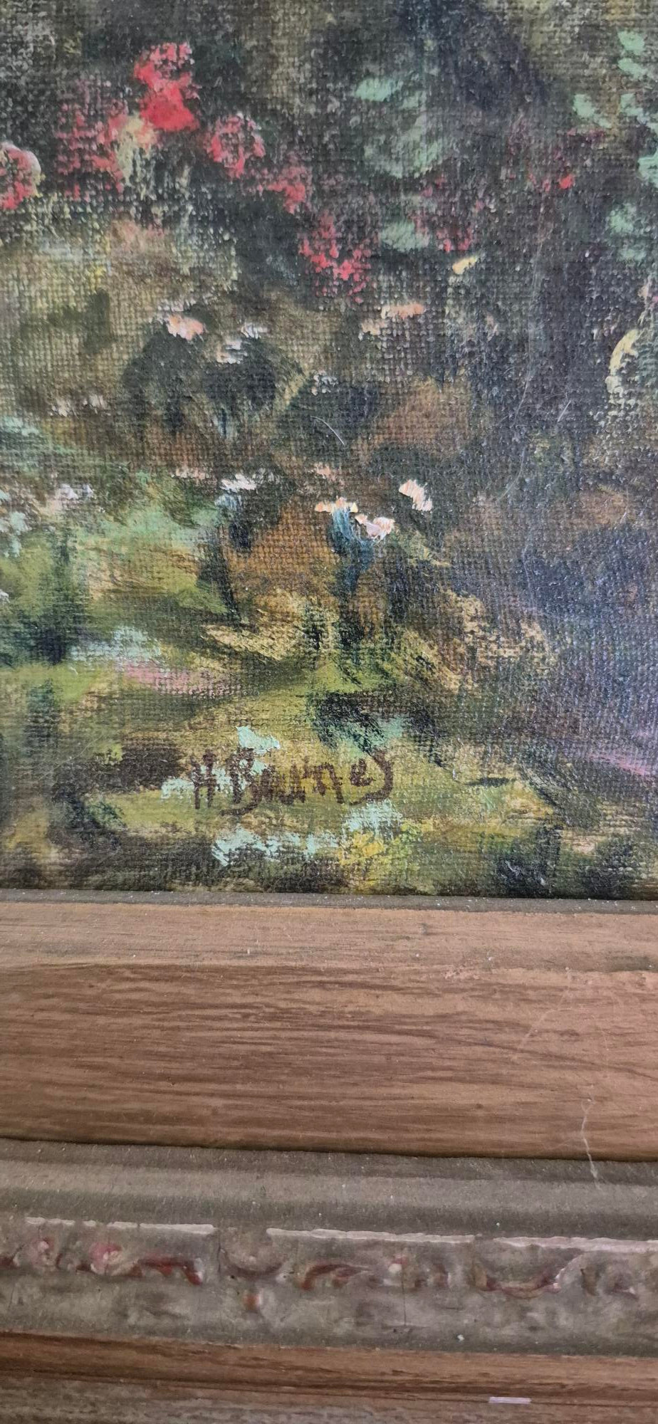 Original Art by H. Barnes Oil Painting on Canvas