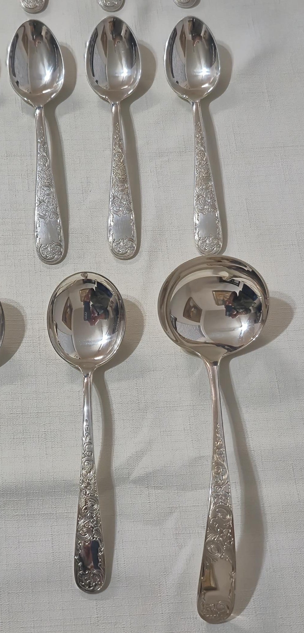 S. Kirk & Son/Stieff Sterling Silver Flatware Set 56 Pieces Old Maryland Pattern